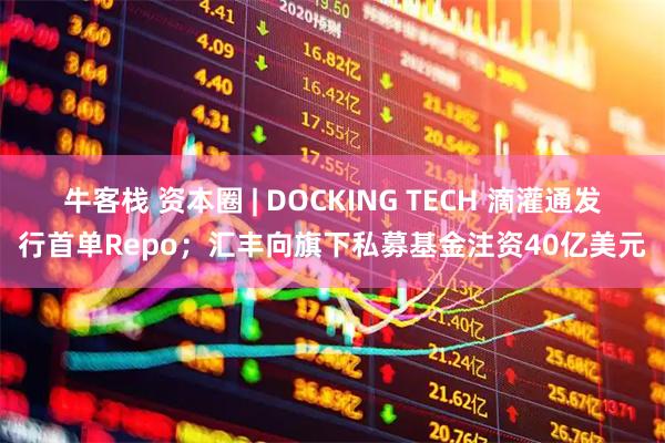 牛客栈 资本圈 | DOCKING TECH 滴灌通发行首单Repo；汇丰向旗下私募基金注资40亿美元