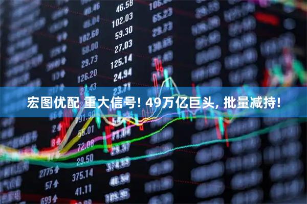 宏图优配 重大信号! 49万亿巨头, 批量减持!