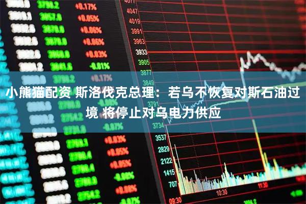 小熊猫配资 斯洛伐克总理：若乌不恢复对斯石油过境 将停止对乌电力供应